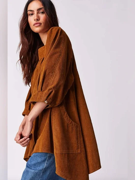 Free People "Memories of You" Corduroy Oversized - Picture 2 of 4